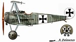 Fokker Dr.I, 103/17, Jasta 10, Σεπτέμβριος 1917. Το περίφημο τριπλάνο με το οποίο ο Φος σημείωσε τις τελευταίες 10 από τις 48 συνολικά καταρρίψεις του και βρήκε τον θάνατο το απόγευμα της 23ης Σεπτεμβρίου 1917