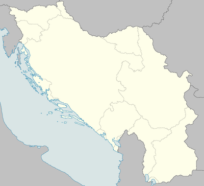 Location map Occupied Yugoslavia