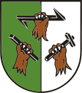 Bärentatzen, Wolfsangel, Schlägel und Eisen (Wappen von Altenau)