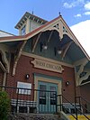 The facade of West Chicago station in 2009