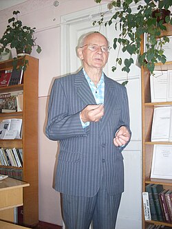 Олександр Салій на зустрічі в Кагарлицькій бібліотеці