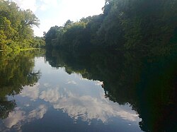 The Oskol River near the work settlement of Pyatnitskoye in Volokonovsky District