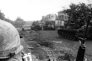 Американские танки в Камбодже. 4 мая 1970