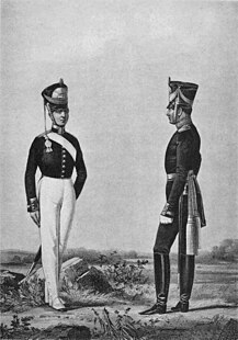 Юнкер и обер-офицер в 1820-1822 годах.