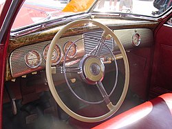 1940 Buick Super Series 50 convertible interior