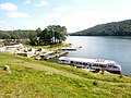 Lac de Guerlédan (Caurel) : le port de Beau-Rivage.