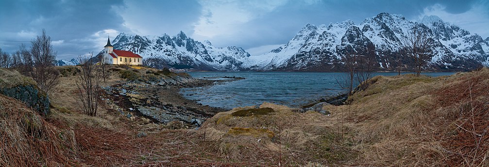 Austnesfjorden in Lofoten, Norway