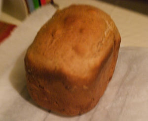 Baked loaf from Bread Machine