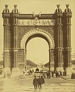 Foto histórica del Arco de Triunfo