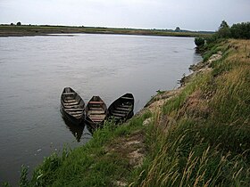 Пришвартовані човни на річці