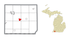 Location within Cass County