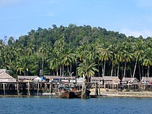 Stilt houses in Cempa, located in the Lingga Islands of Indonesia Cempa stilthouses.jpg