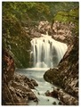 Ceunant Mawr, y rhaeadr isaf, Llanberis rhwng 1890 a 1900