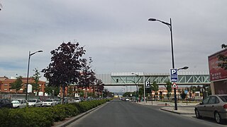 Imagen de la Circunvalación en que se aprecia la plataforma que une el Hospital General Universitario de Albacete y la Facultad de Medicina de Albacete