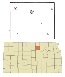 Location of Jamestown, Kansas