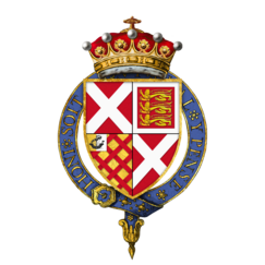 Blazono de Sir Ralph Neville, 4-a Grafo de Westmorland, KG.png