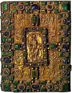 Coperta del Codice aureo di Sant'Emmerano, Monaco di Baviera, Bayerische Staatsbibliothek, Clm 14000.