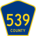 County Route 539 marker