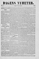 23 december 1864 Första nummer.