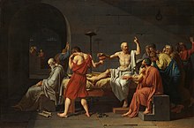 La peinture du néoclassicisme à l'impressionnisme dans les periodes du peintures 220px-David_-_The_Death_of_Socrates