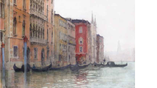 «Венеция. Палаццо Бернардо», (1916), картон, масло, графитный карандаш — частное собрание