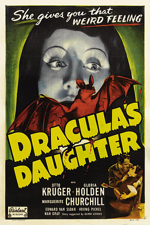 Affiche originale du film La Fille de Dracula.