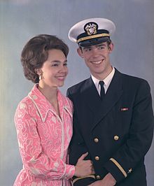 Julie and David Eisenhower, both age 23, in April 1971 Eisenhower julie david.jpg