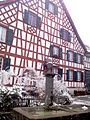 Timber framing house at Elgg