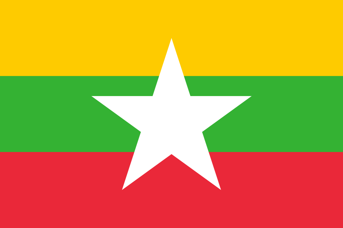 Drapeau de la Birmanie