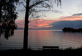 Vy från Rastaholm över Björkfjärden