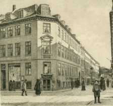 Hjørnet af Frederiksberggade og Kattesundet, 1911