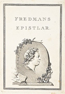 Frontispicen til Fredmans Epistlar, 1790