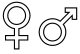 Gender symbols side by side.svg
