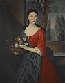 Portrait de Richa Franks, la fille d'Abigail par Gerardus Duyckinck