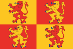 Owain Glyndŵrin lippu, joka on suosittu Walesin itsenäisyyttä ajavien liikkeiden keskuudessa