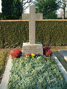 Tombe de la reine-mère Hélène de Roumanie, en Suisse.