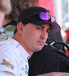 Rahal while competing in 2014