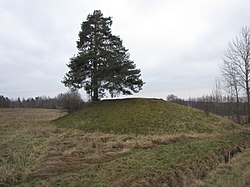 Gravhög vid Kånsta.