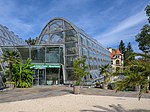 Graz Botanischer Garten Haupteingang und Kalthaus