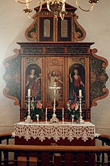 View of the altarpiece