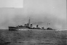 HMS Codrington, which evacuated members of the Dutch Royal family from the Netherlands HMS Codrington.jpg