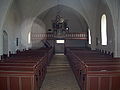 Kirkeskibet set mod orglet