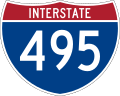 Straßenschild „Interstate 495“
