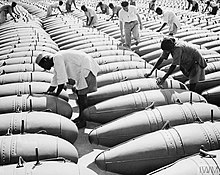 Indian workers check new fuel tanks at the Hindustan Aircraft Factory in Bangalore, 1944 Indian workers at Hindustan Aircraft Factory in Bangalore 1944.jpg