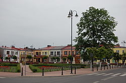 Praça principal em Janów Lubelski