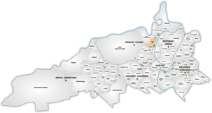 Karte von Viererfeld Gebräuchliches Quartier
