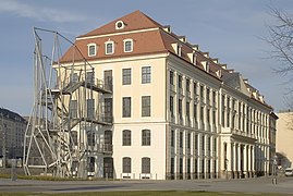 Landhaus vom Pirnaischen Platz, rechts Landhausstraße