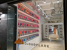 Lava lamp wall in Cloudflare's San Francisco offices (2021) Lava lamp wall at Cloudflare office -1.jpg