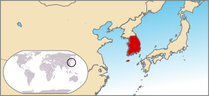 location of South Korea