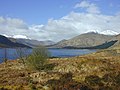 Loch Cluanie von Osten, rechts der Aonach Meadhoin